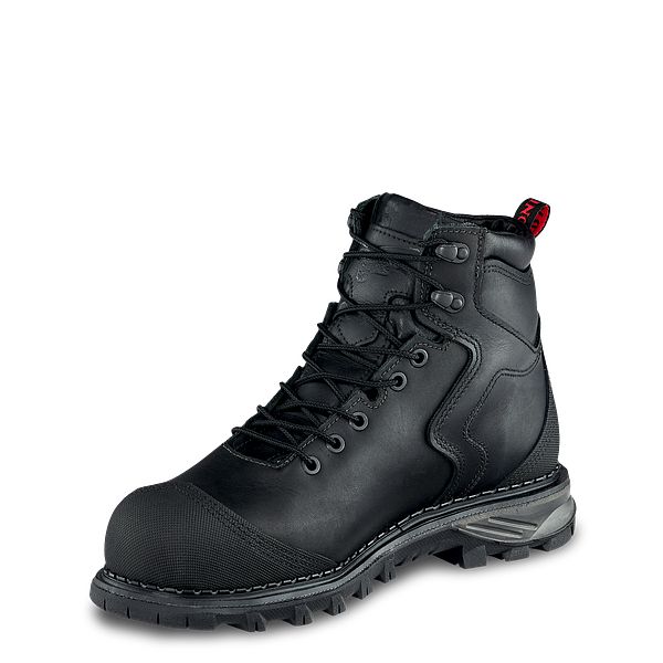 Men’s Burnside 6inch Waterproof Safety Toe Boot Black 2411 Red Wing