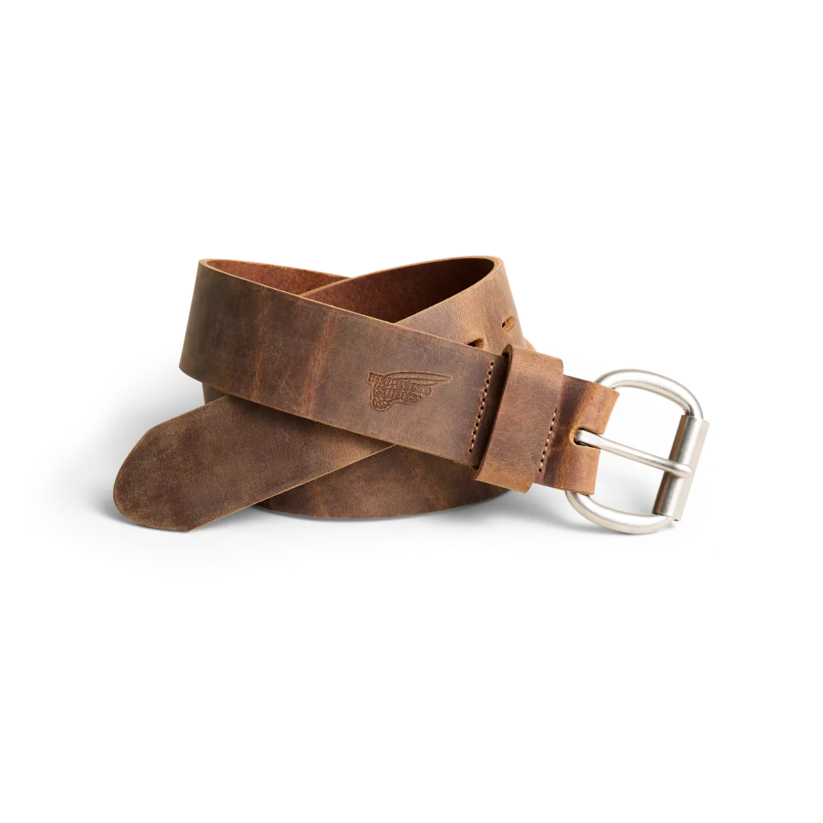 Roller Bar Leather Belt - view 1