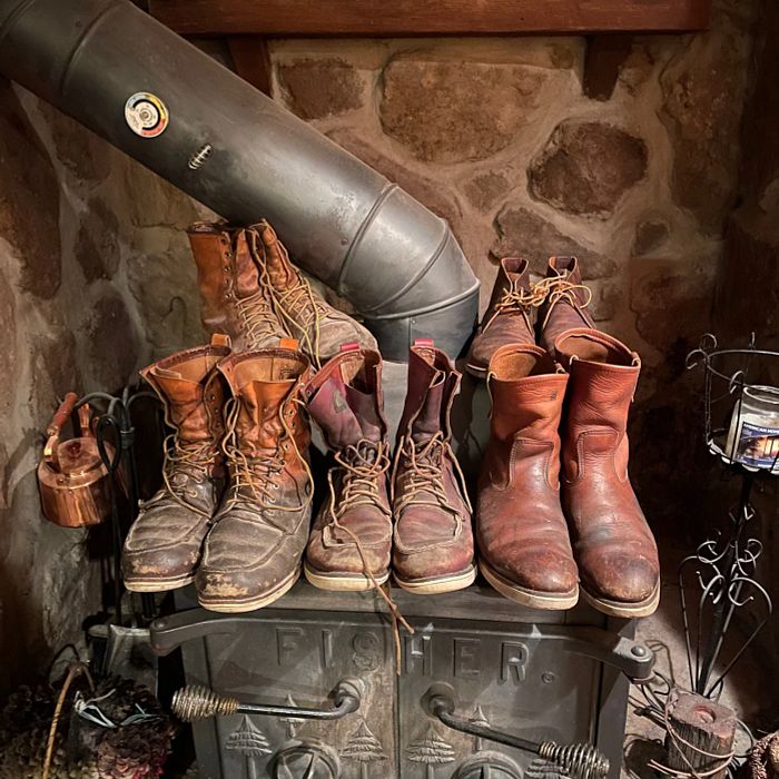 Chris Busch Shoes on Stove