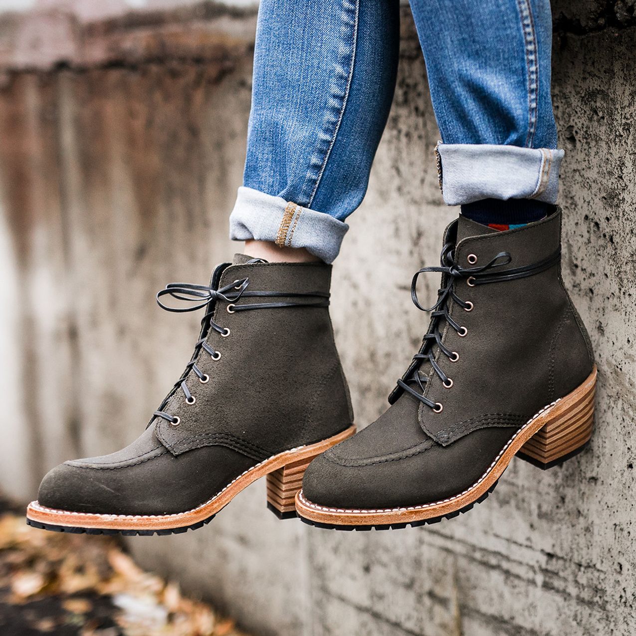 mens black red wing boots