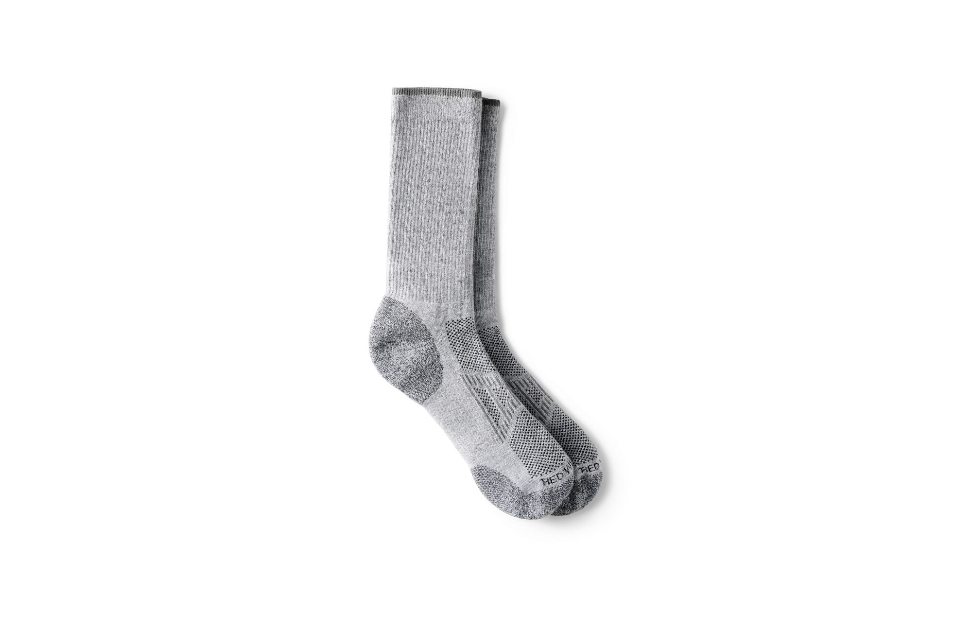 Performance Work Light Weight Crew image number 1 Grey Heather Unisex CoolMax® Blend Crew Sock in Gray