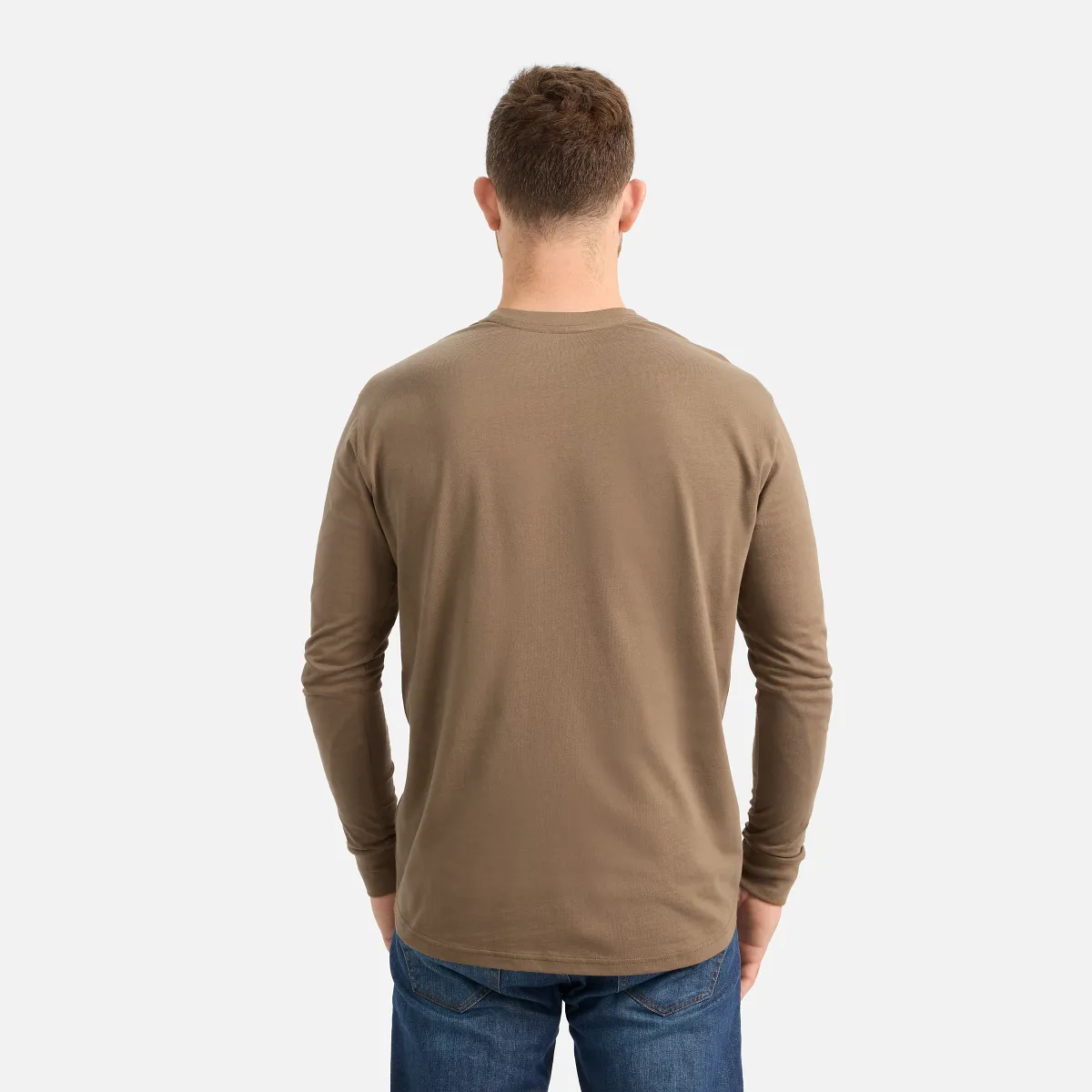 Long Sleeve Pocket T-Shirt with Sleeve Print - view 4