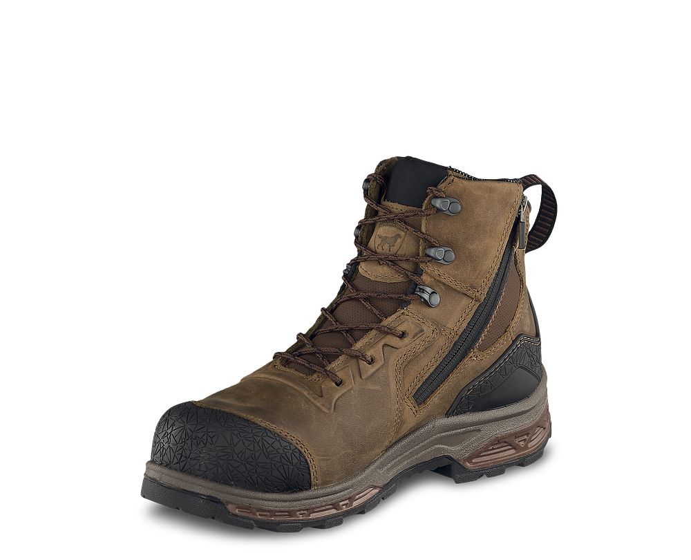 side zip safety toe work boots