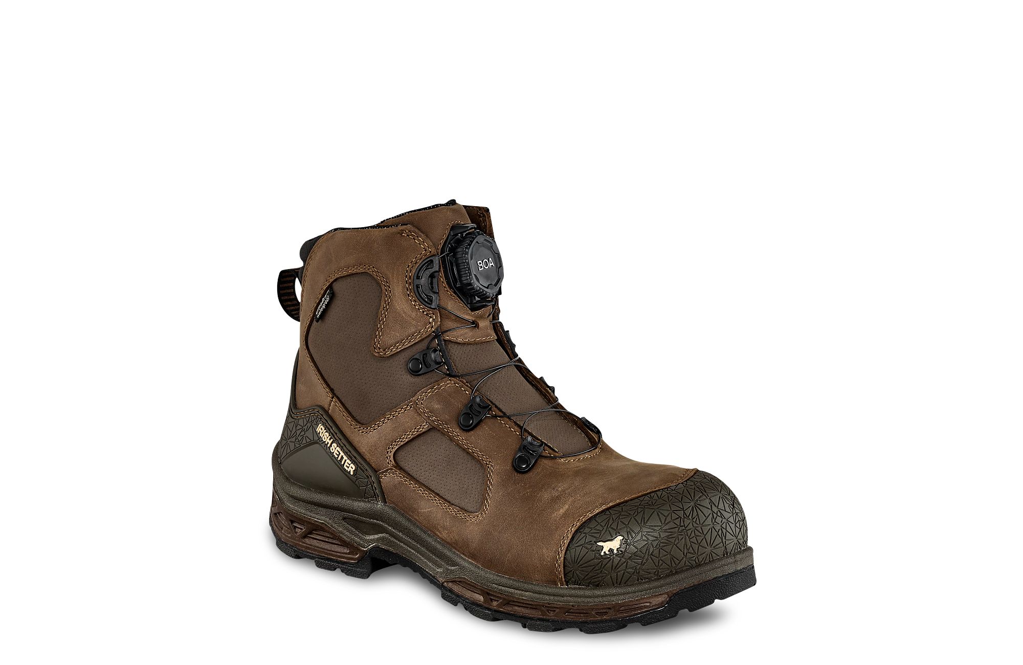 Work boots with hot sale boa lacing system