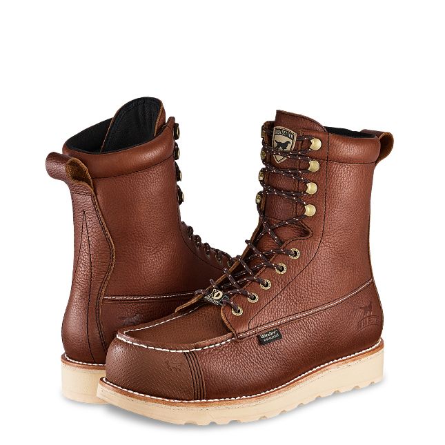 RED WING Irish Setter Short Boot ブラウン Irish Setter by Red Wing Men's Wingshooter Safety Waterproof