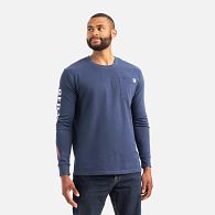 Navigate to Long Sleeve Pocket T-Shirt with Sleeve Print product image 2