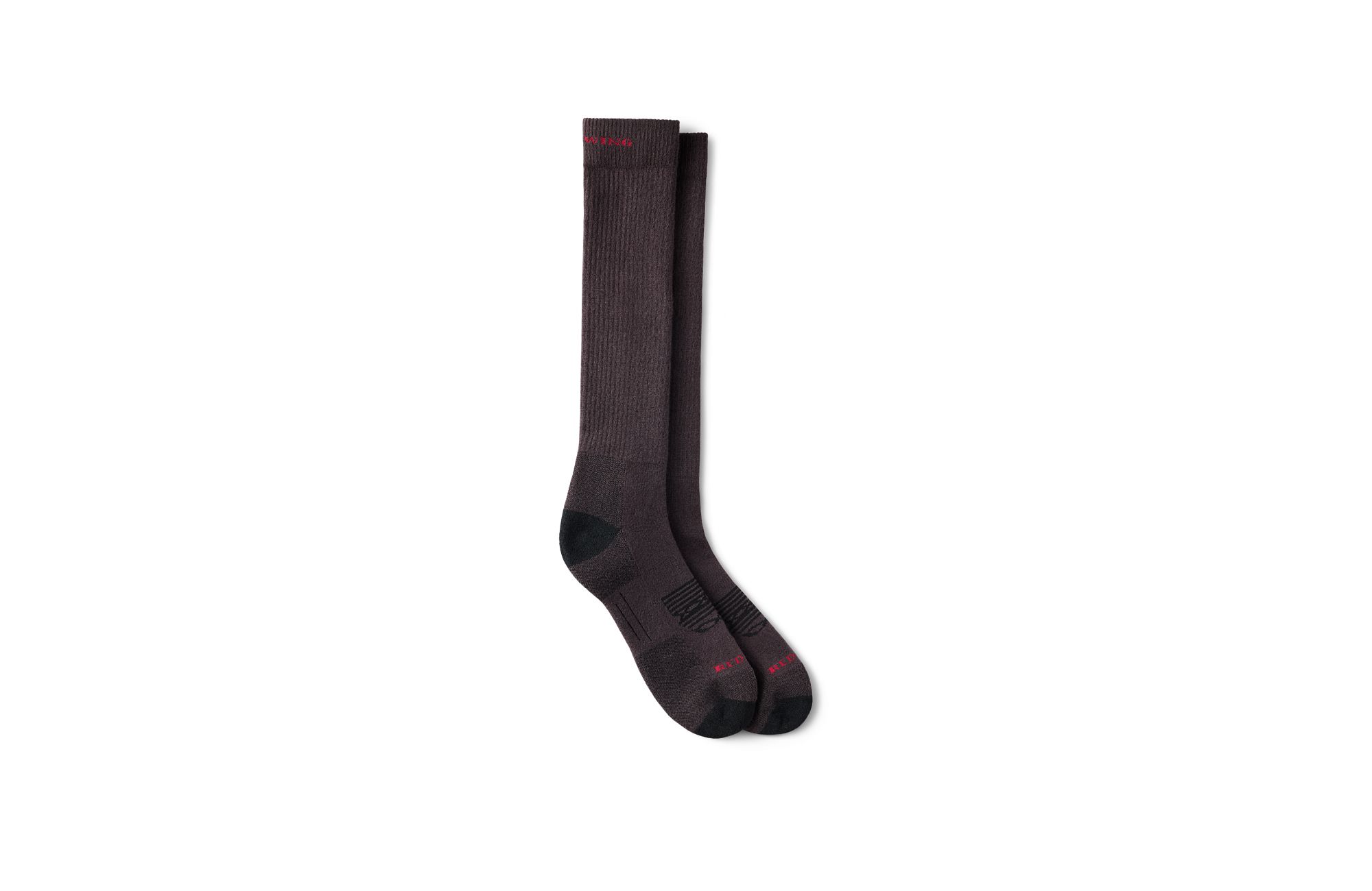 Western Boot Over-the-Calf image number 1 Brown Unisex Western Work Sock in Brown