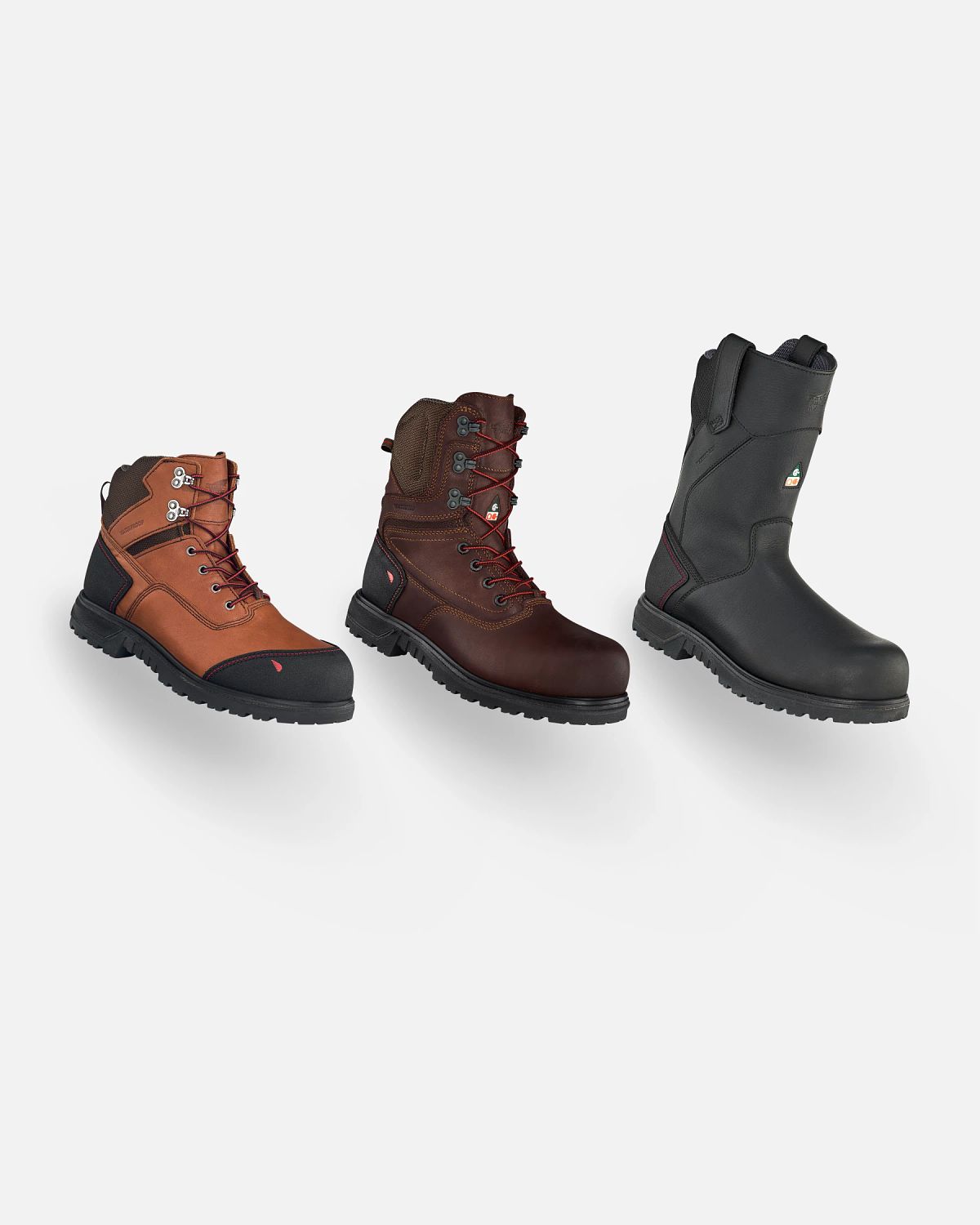 Four style of Red Wing BRNR boots