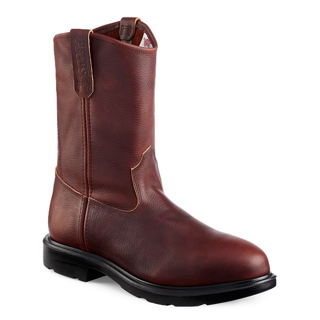 Black work boots red wing best sale