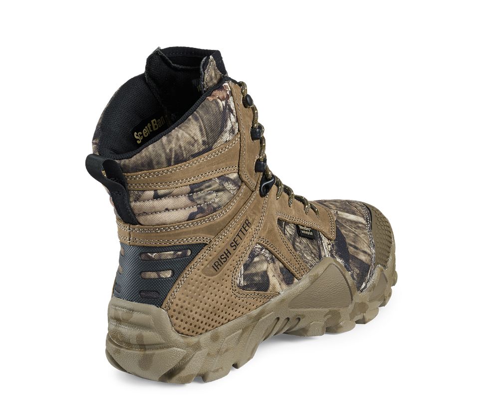 Men's 8-inch Waterproof Leather Insulated Mossy Oak® Camo Hunting Boot ...