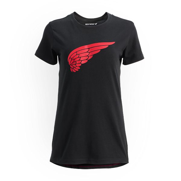 Womens Short Sleeve Classic Wing T-Shirt in Black 98484 Red Wing Shoes