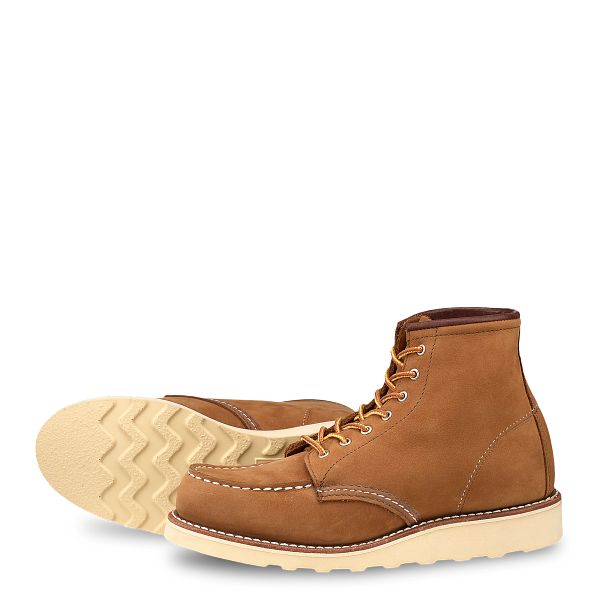 red wing moc toe suede