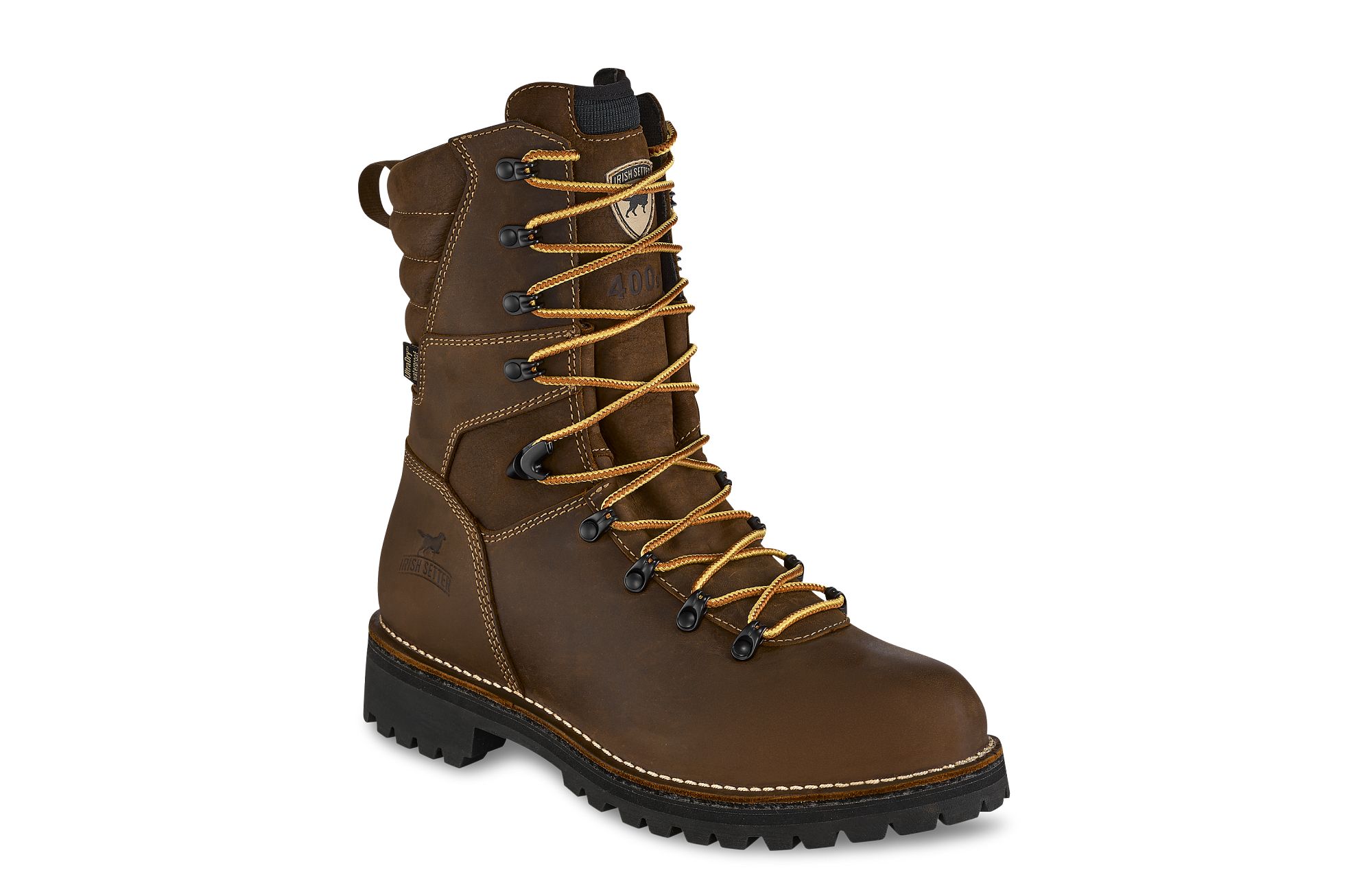 Shorewood image number 1 Brown Men's 9-inch Waterproof Insulated Leather Safety Toe Boot