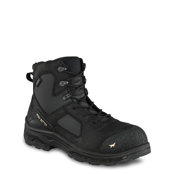 lace to toe steel toe work boots