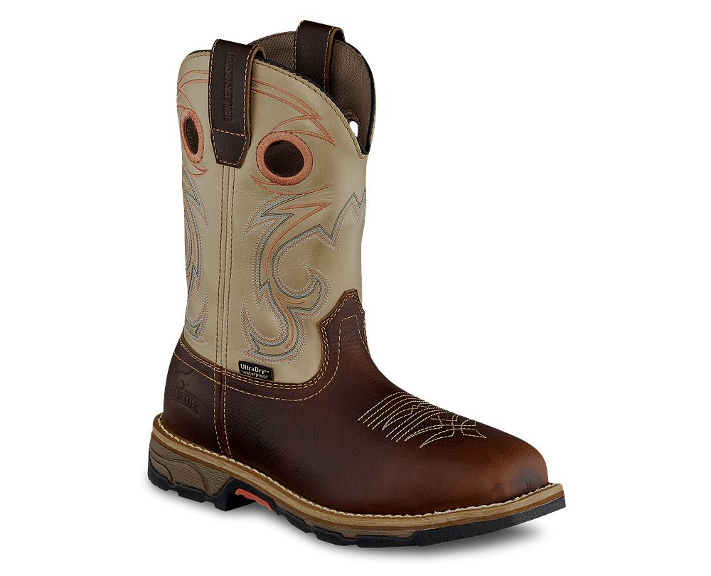 Women's Marshall 9-inch Waterproof Leather Steel Toe Pull-On Work Boot 83206 | Irish Setter 