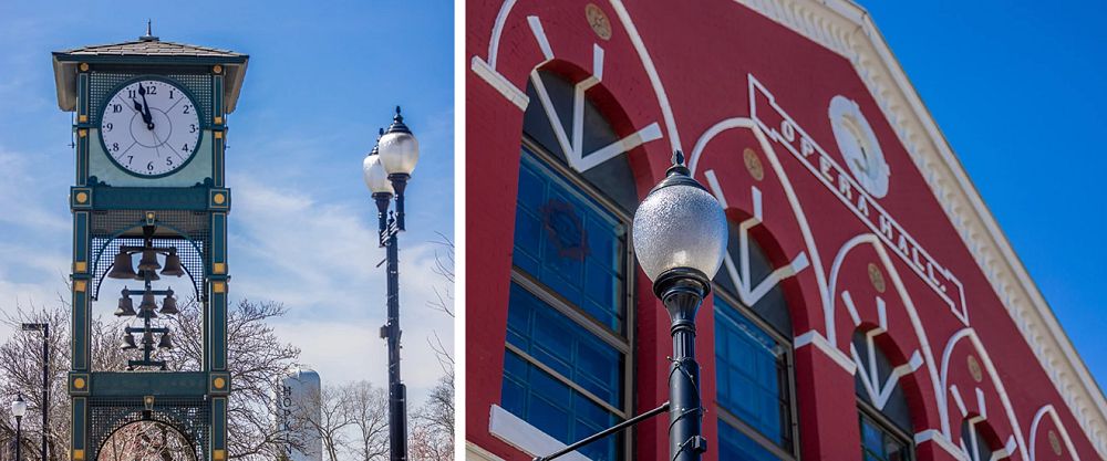 Hopkins clock and Opera Hall