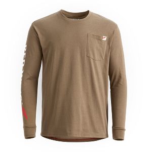 Long Sleeve Pocket T-Shirt with Sleeve Print