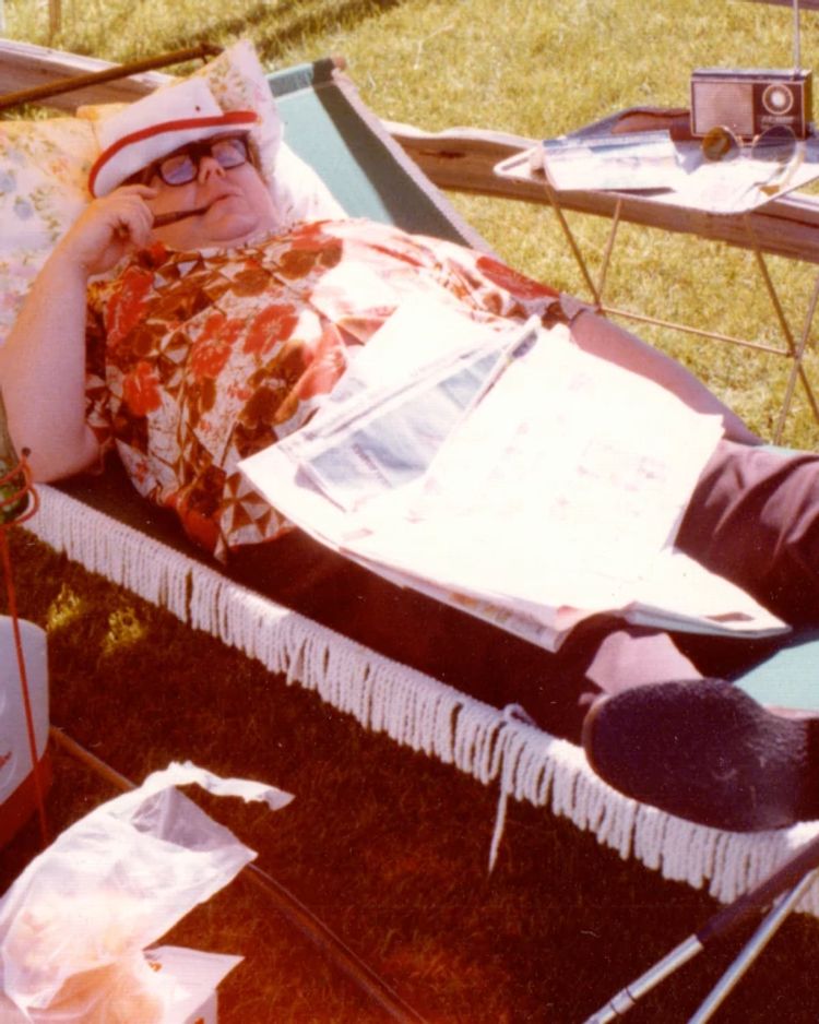 man laying on a hammock