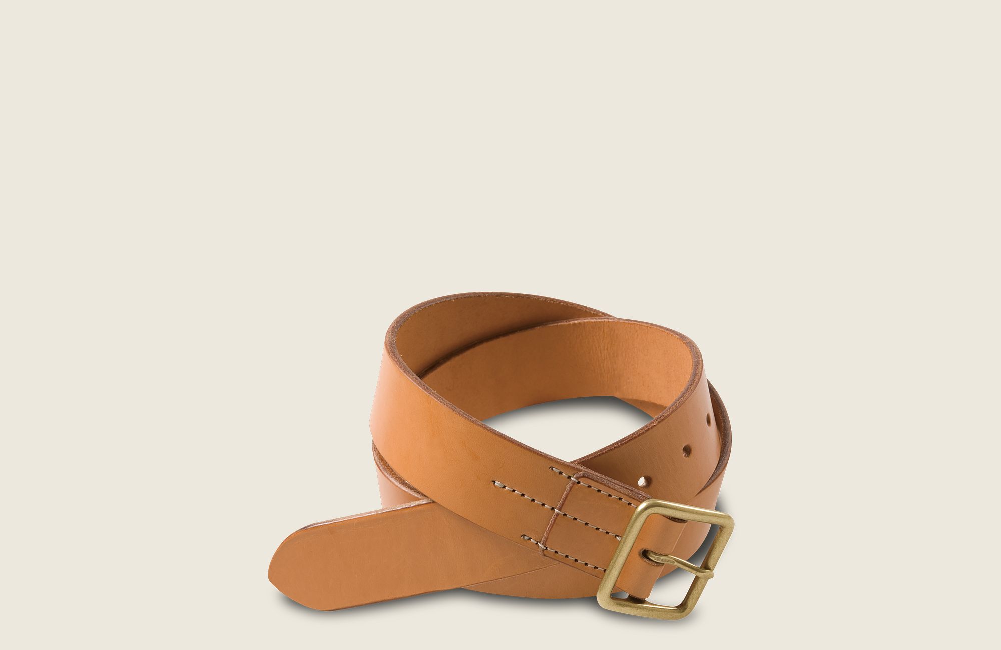 Vegetable-Tanned Leather Belt image number 0