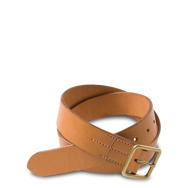 mens Elegant leather belt in Tan - Bornleather