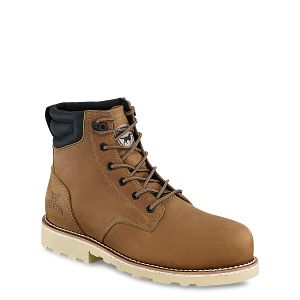 Go to Pipestone Unisex 6" Safety Toe Leather Boot