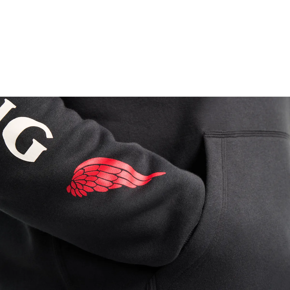Hoodie with Sleeve Print - view 8