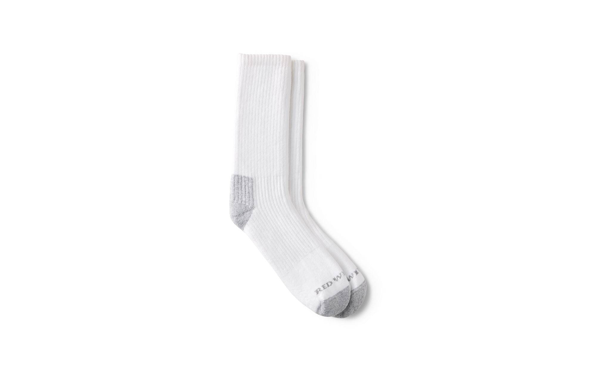 Everyday Work Medium Weight Crew image number 1 White Unisex Cotton Blend Crew Sock in White