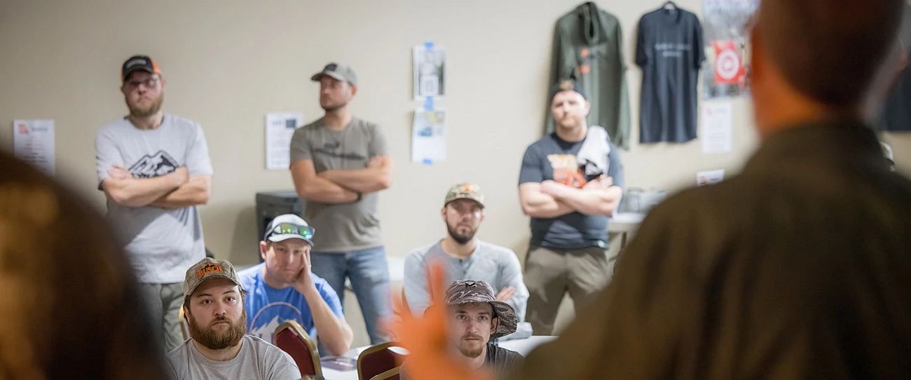 Several people in a meeting