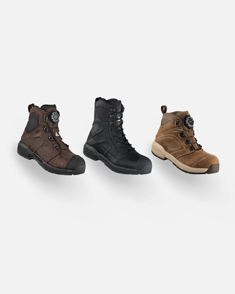 Four styles of Red Wing Exos Lite boots