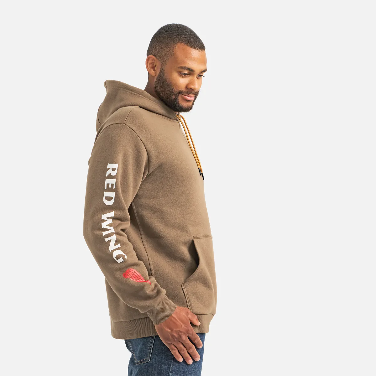 Hoodie with Sleeve Print - view 3