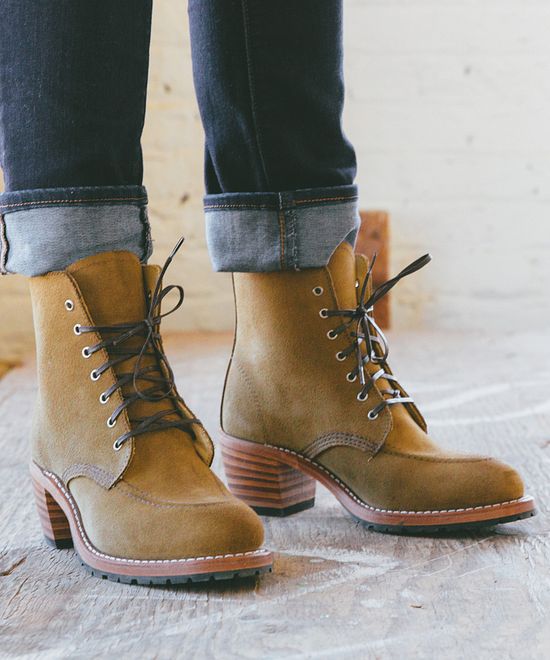 Women's Clara Heeled Boot in Dark Brown Leather 3406 | Red Wing