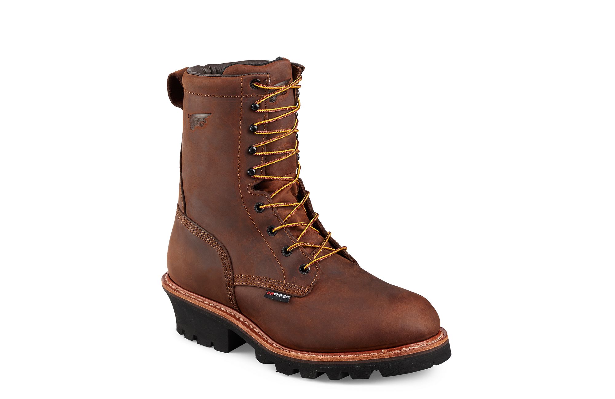 Insulated logger work on sale boots