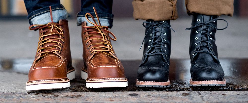 mens red wing moc toe boots