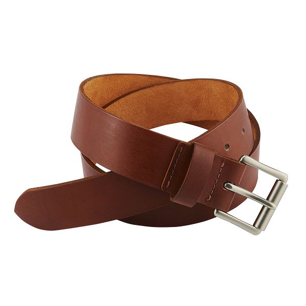 mens red leather belt
