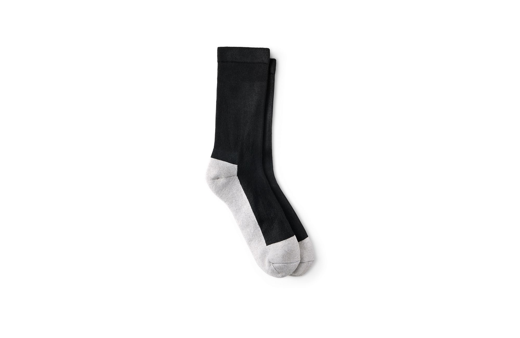 Ulimate Diabetic Light Weight Crew image number 1 Black Unisex Coolmax® Blend Diabetic Crew Sock in Black