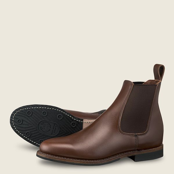 Men S Williston Chelsea In Brown Leather 9437 Red Wing Shoes