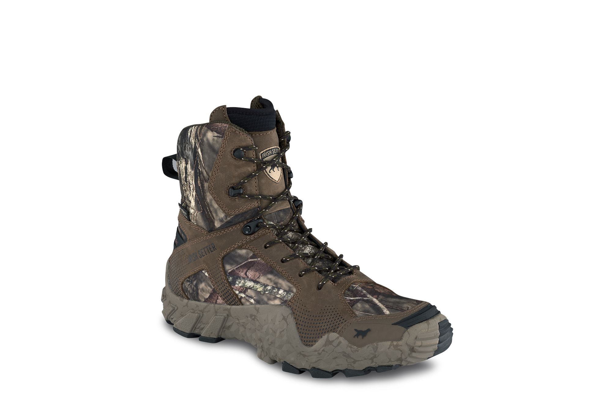VaprTrek™ image number 1 Mossy Oak Break-Up Country Men's 8-inch Waterproof Leather Mossy Oak® Camo Boot