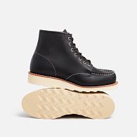 Red wing boots store moc toe black