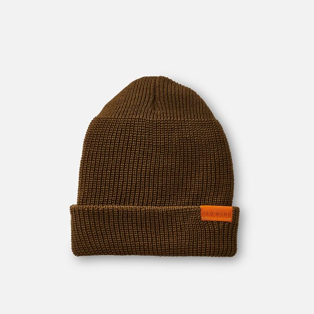 Merino Wool Knit Beanie Hat - view 1