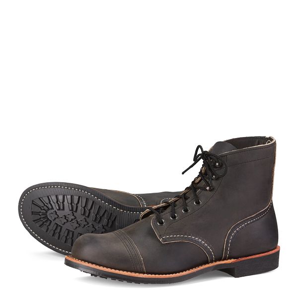 red wing iron ranger charcoal rough and tough