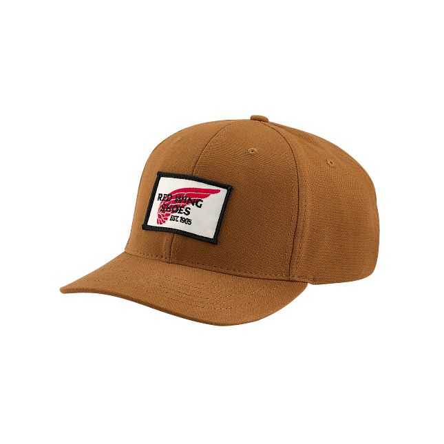 Embroidered Logo Ball Cap Red Wing