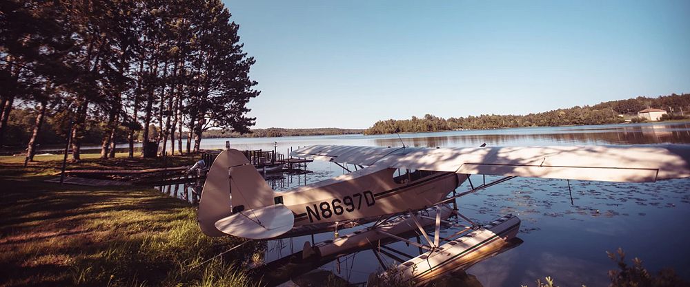 Float plane in Ely