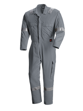 Men's Grey Flame Resistant Unlined Coverall