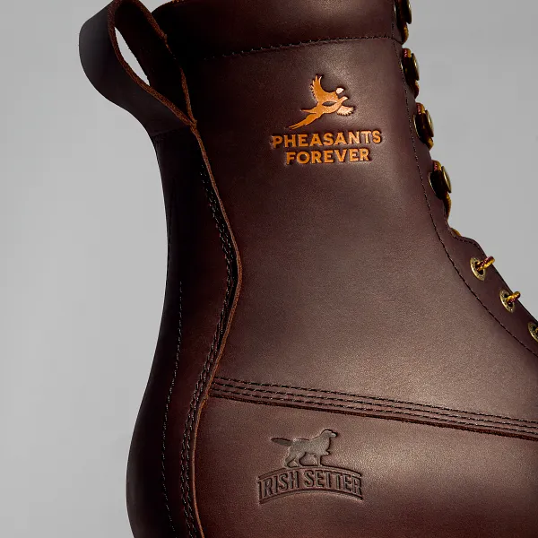 Wingshooter Pheasants Forever limited edition leather detail image