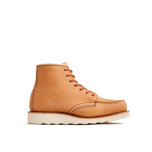 red wing moc toe tan