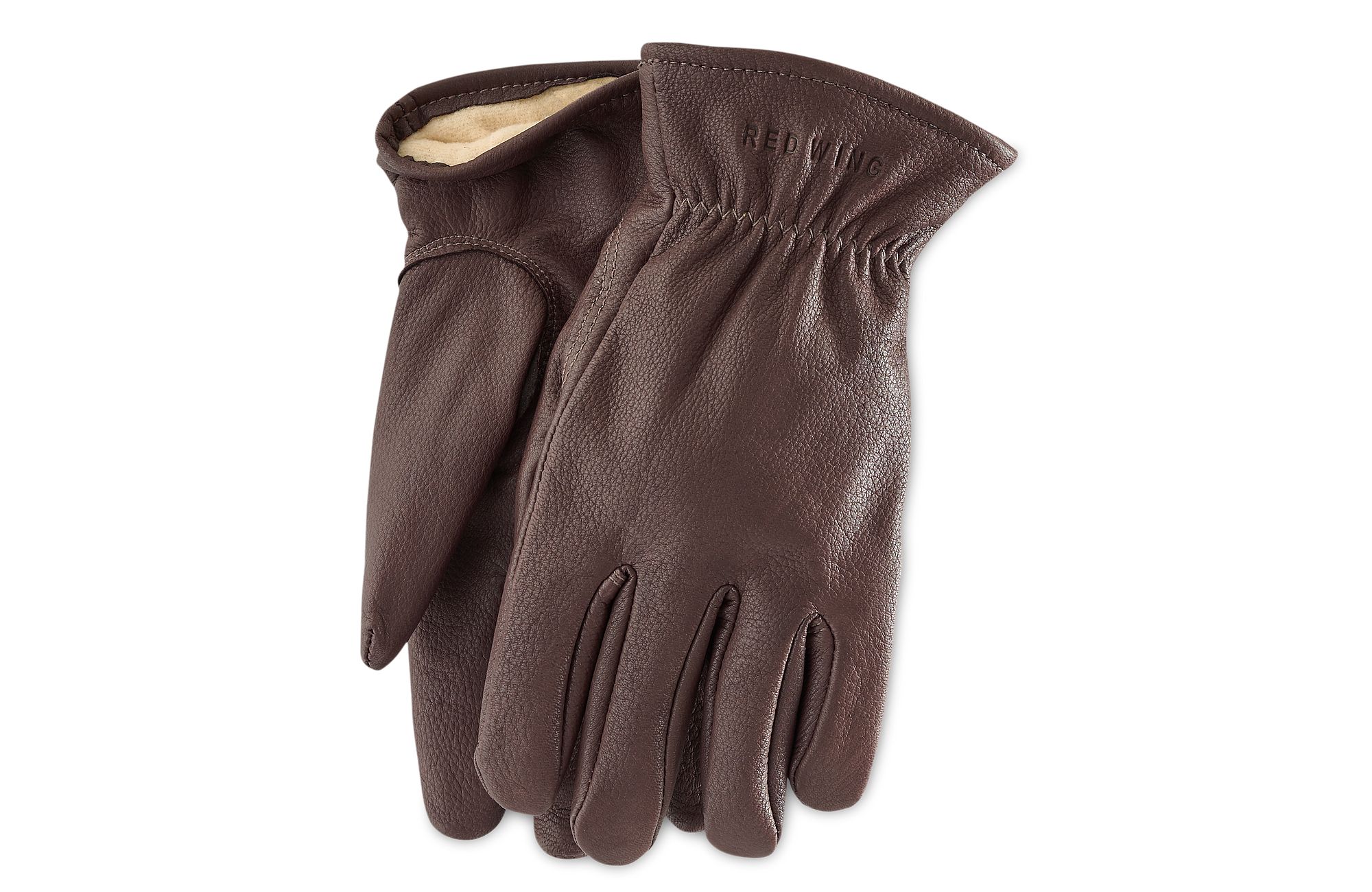 Lined Buckskin Leather Glove image number 0