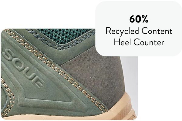 60% Recycled Content Heel Counter