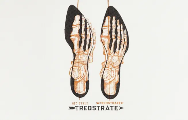 Illustration comparing the "Old Style" last and the "Tredstrate" last