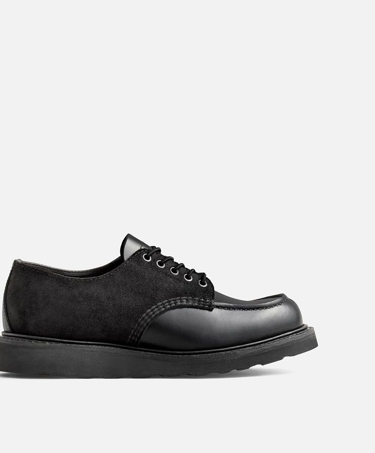 Men's Shop Moc Oxford in Black Multi Leather | Red Wing Heritage 3110