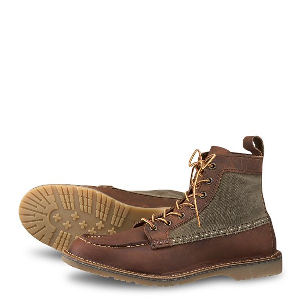 red wing moc toe copper rough and tough